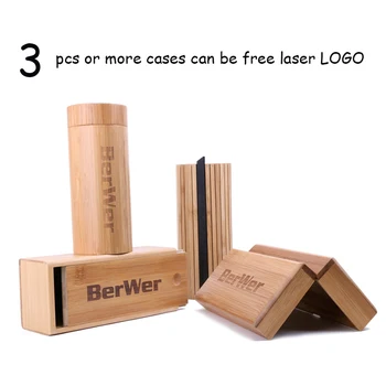 BerWer bambus ochelari de soare cazul în 2020 transport Gratuit Eco-friendly ochelari de soare cazul cutie de bambus