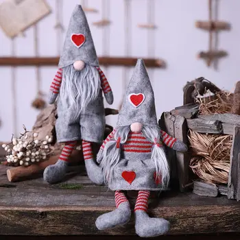 Manual Suedez Moș Crăciun Gnome Papusa De Plus Decoratiuni Figurine De Jucărie Pentru Copii De Ornamente De Crăciun Decoratiuni De Craciun Pentru Casa