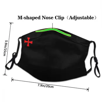 Cavalerii Templieri Crucea Non-Unică folosință, Mască Anti-Praf Capacul de Protecție Unisex Respirator Gura-Mufla Adult SKM20201206