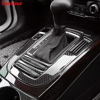 Pentru Audi A4 B8 A5 Q5 Car Styling Consola Schimbatorului De Decorare Cadru Din Fibra De Carbon Gear Panoul De Autocolante Tapiterie Auto Accesorii