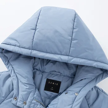 SEMIR geaca de Iarna femei 2019 nou pâine stil coreean liber feminin haine de bumbac scurtă secțiune de bumbac jacheta de afaceri valul ins