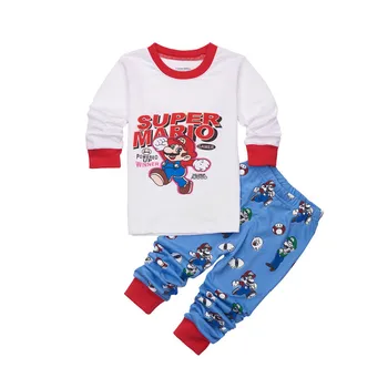 New Baby Boy Fata Set Pijama Copii Pijamale Copilul Mickey Auto Pijama Fille Enfant Pijama Infantil Copil Sleepwear Set Haine