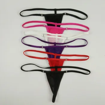 Sexy Mini Micro Bikini G Siruri de caractere Tanga Femei Transparente Vedea Prin Chilotei T-spate Tangas Talie Joasa Erotic Undewear Lenjerie