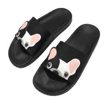 2020 Femei Pantofi de Câine de Desene animate de Vară Papuci pentru Femei de Casa Pufos Papuci Pantofi pentru Femei Doamnelor Diapozitive Sandale Flip Flops