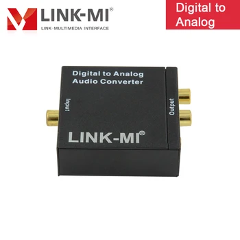 LINK-MI Digital la Analogic Convertor Audio 3.5 mm audio Converti Coaxial sau Toslink Semnale Audio Digitale la Analogic L/R Audio