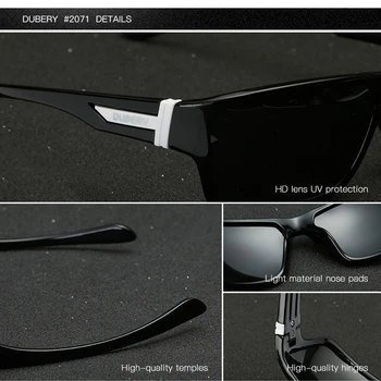 DUBERY Polarizat ochelari de Soare Barbati Femei Conducere Sport Ochelari de Soare Pentru Bărbați de Înaltă Calitate Ieftine de Lux de Brand Designer de Oculos