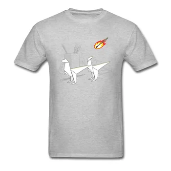 Desktop Dispariție T-shirt Noutate Barbati Tricou Dinozaur Origami Tricou Jurassic Iubitor de Îmbrăcăminte se Potrivi Tee Black Topuri Amuzant