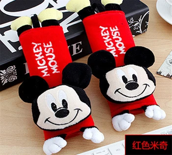 2 Buc/Set Disney Mickey Mouse Cusatura Centura de Scaun Auto Tampoane Ham de Siguranță Curea de Umăr Rucsac pernă perna Pentru adult Copii