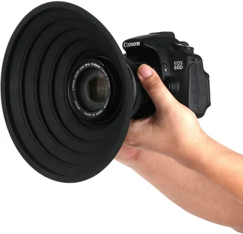Cauciuc cu Camera Lens Hood Anti-sticlă Ultimate Anti-reflexie Silicon Poze Capota Reflecție-Fotografii Gratuite pentru Nikon Canon Sony Cam