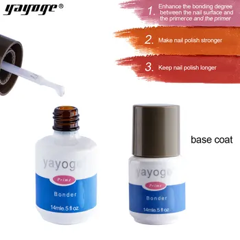 Yayoge 1buc 14ml base coat UV Unghii Gel Grund Acrilic de durată bonder inodor base Coat, Top Coat pentru gel de unghii de arta lac