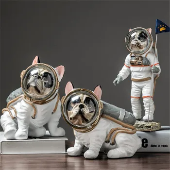 Spațiu Creativ Câine Astronaut Decor Rasina De Artizanat Zbor Astronaut Draperii De Perete Decorative Cel Mai Frumos Cadou