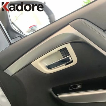 Accesorii de Interior Pentru Mitsubishi Pajero sport/Montero sport/Shogun sport 2019-2021 Fibra de Carbon Mânerul Ușii Castron Capac Ornamental