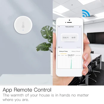 Tuya/SmartLife App ZigBee Control Inteligent De Temperatură Și Senzor De Umiditate De Lucru Cu Zigbee Hub Prin Intermediul Alexa Google Acasa Inteligent