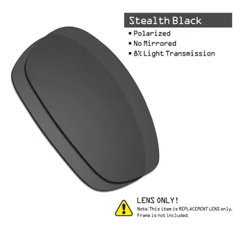 SmartVLT 3 Perechi de ochelari de Soare Polarizat Lentile de Înlocuire pentru Oakley Split Jacket Stealth Negru si Argintiu Titan si Rosu de Foc