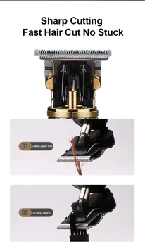 Noul USB Reîncărcabilă Chel Tuns Electric de Tuns cu Acumulator aparat de Ras Trimmer 0mm Barbati Frizer Masina de tuns