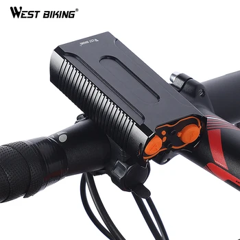 VEST BIKING Impermeabil Lumini pentru Biciclete MAX 2400LM de Încărcare USB 2 LED-uri de Ciclism Faruri Lampă Față + Liber Stop Bicicleta Lumina