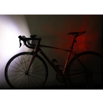 VEST BIKING Impermeabil Lumini pentru Biciclete MAX 2400LM de Încărcare USB 2 LED-uri de Ciclism Faruri Lampă Față + Liber Stop Bicicleta Lumina