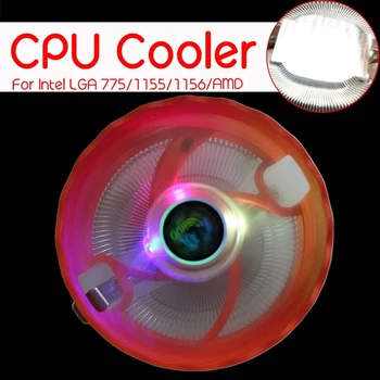 Cpu Cooler 12Cm 3Pin Led-uri Rgb de Răcire Ventilator Pentru Lga 775/1156/1155/1151/1150/Amd