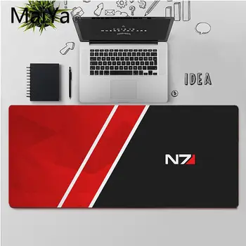 Maiya Calitate de Top Mass Effect N7 DIY Model de Design de Joc mousepad Transport Gratuit Mari Mouse Pad Tastaturi Mat