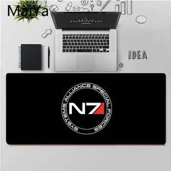 Maiya Calitate de Top Mass Effect N7 DIY Model de Design de Joc mousepad Transport Gratuit Mari Mouse Pad Tastaturi Mat