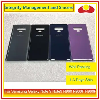 10buc/lot Pentru Samsung Galaxy Nota 9 Note9 N960 N960F N960P N9600 Carcasa Baterie Usa din Spate de Sticla din Spate Caz Acoperire Carcasă Shell