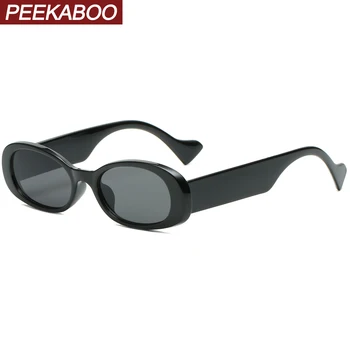 Peekaboo mici, ovale ochelari de soare pentru femei-negru bej uv400 masculin retro ochelari de soare pentru femei de vânzare fierbinte 2021 accesorii ieftine