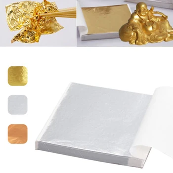 Fierbinte DIY Meșteșug 100BUC 3colors Aur/Argint/Aur roz Folie Foita de Hârtie Alimente Decor Tort de Aurire