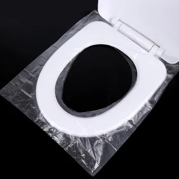 50Pcs de acoperit Scaunul de Wc, de Unică folosință din Plastic de Călătorie de Afaceri Impermeabil Toaletă Pad Bacterii-dovada de Sănătate, Siguranță, Protecție de Film