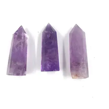 Piatra Naturala De Cristal Mineral Cristal Violet Decor Acasă Vrăjitorie Cult Meditație Roata Puls Vindecare Coloana De Cristal