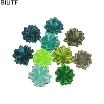 200pcs/lot 3,5 cm Multistrat Mini Satin Flori Petti Floare cu 16 Petale 45 Culori Disponibile TH241