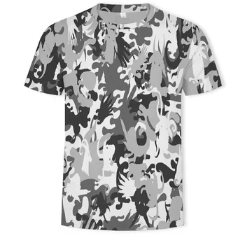 2021 vânzare fierbinte 3D pentru bărbați T-shirt militare de camuflaj imprimare tricou casual barbati Asiatice dimensiune 110-6XL T-shirt pentru bărbați
