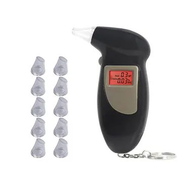 Respirație alcool Tester cu portavoci Etilotest Analizor de Test cu Detectorul de Breloc Breathalyzer Alcoolemie Dispozitiv