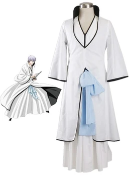 Pot fi adaptate BLEACH Anime Cosplay Bărbat Femeie de Halloween Pentru ca Ichimaru Gin Cosplay Costum Japonez kimono alb S-3XL