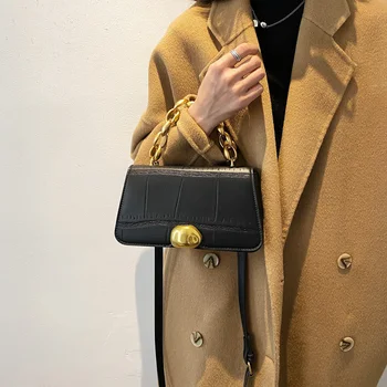 Genți de mână pentru Femei de Epocă de Piatră Model Feminin Cross Body Bag PU Saci de Umăr Piele de Lux de Designer Sac de Mesager