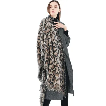 Moda de iarnă doamna eșarfe femeie fierbinte leopard eșarfă