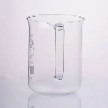 1 buc/ 500 1000 2000ml pahar de Sticlă cu mâner pentru Sticlărie Chimie