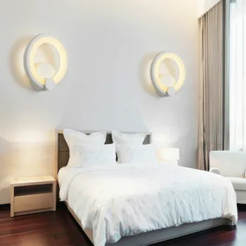 Alb&Negru cu LED-uri Moderne Candelabru Luciu De Lumină Living Dormitor Sufragerie Acrilice Plafon Candelabru de Iluminat WY507