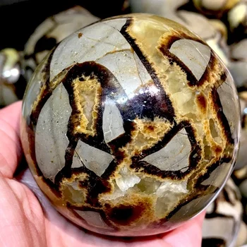 1000g Naturale dragon septarian sfera de cristal de cuarț mingea Fosili Cristal rieki vindecare specimen