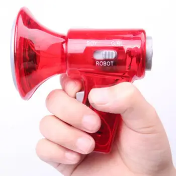 Mini LED Voice Changer Difuzor Cadouri pentru Copii Jucării pentru Copii Megafon Efecte de Sunet Baiat Cadou Roșu Picătură de Transport maritim #1218