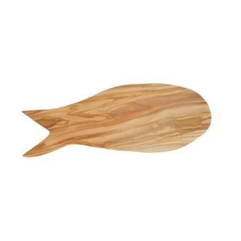 Italia din lemn de Măslin în formă de Pește de tăiere bord, din lemn Masiv de pâine bord ,pardoseală de Lemn Servind bord cu frumoase texturi naturale