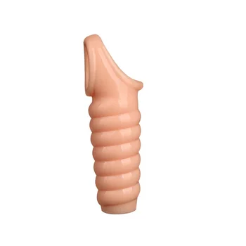Mare de silicon de sex Masculin penisului maneca mări curea pe robie inel de penis extender gros prezervative Reutilizabile Intim Bunuri jucarii sexuale penis artificial