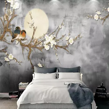 Personalizate 3d murală în stil Chinezesc alb magnolia canapea fundal TV de perete decor de fundal pictura murală fotografie tapet