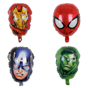 50pcs MARVEL Spiderman, Iron Man, Captain America, Hulk Baloane Folie Super-Erou Petrecere de Ziua de Decorare pentru Copii Cadouri Jucării de Aer
