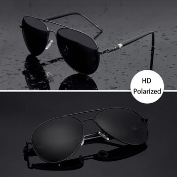 Bărbați ochelari de Soare Oglindă de Argint, Ochelari de Sport pentru Bărbați de Înaltă calitate ochelari de Soare Polarizat Pilot Bărbați de Înaltă calitate, Maro Oculos