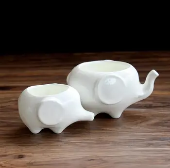 Ceramica Ghiveci Elefant Decorativ În Formă De Ghiveci De Flori Pentru Decor Acasă Acasă Ornamente Figurine & Miniaturi