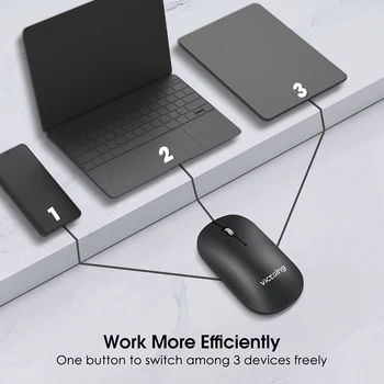 VicTsing PC272 Bluetooth Mouse-ul fără Fir Tăcut Soareci de Calculator Ergonomic Design Portabil Cu Receptor USB 2400 DPI Pentru Laptop PC