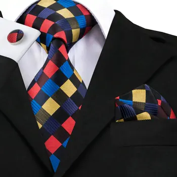 SN-423 Noua Moda Domnilor Set Cravata cu Batista Butoni Matase Tesatura Gât Cravată din China Fabrica