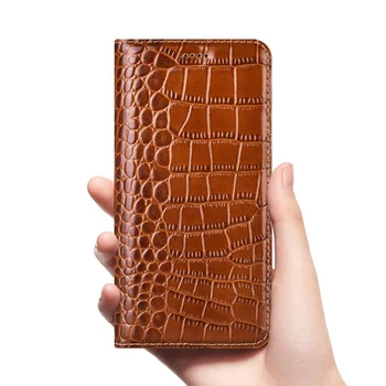Crocodil din Piele Caz de Telefon Pentru Samsung Galaxy A01 A11 A21 A31 A41 A51 A61 A71 M31 M30S A10E A20E Flip Cover Coque Card
