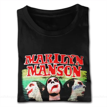 Marilyn Manson Camasi De Tip Vintage Imprimare Tricouri Tricouri Barbati Cu Mânecă Scurtă Ieftin Preț De Marcă De Îmbrăcăminte