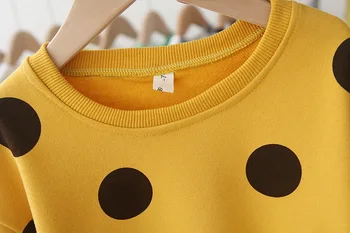 Noi 2020 Haine de Toamna Copilul Fetita Tricou Topuri Dot Print Felinar Lung Maneca Pulover Casual Fată Jumper Uza 1-6M